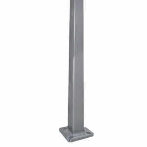 Square Steel Tapered Galvanized Light Pole 25' x 6" x 11G