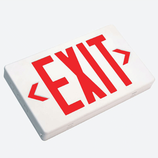 LED Exit Sign Red Letters
