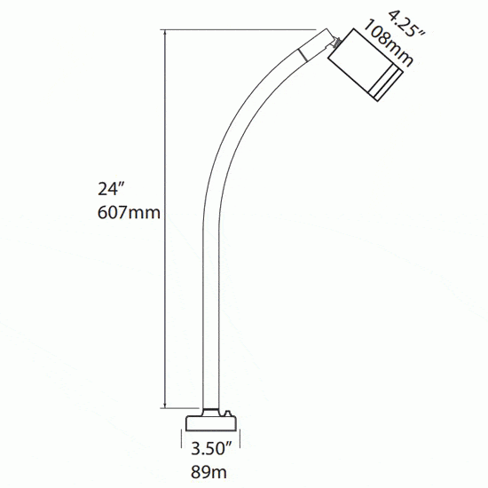 BQCD03 Commercial Deck Mount BBQ Light 12V