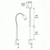 BQ03 Threaded Cylinder BBQ Light 5″ Clamp 12 Volts