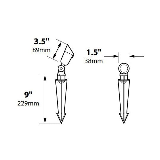 LED MR8 Laser Bullet Light