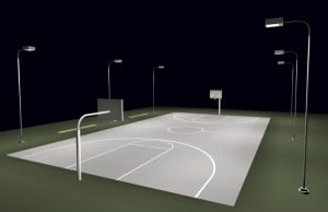 basketball court lighting system