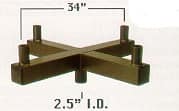 Square Straight Bull Horns 3 in-line