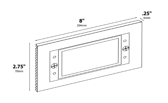 REPLACEMENT 8W 3000K 12VDC LED FLAT PANEL ONLY