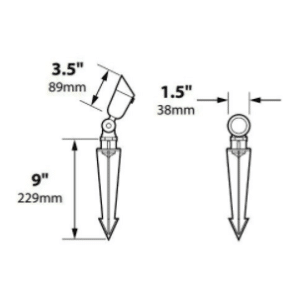 LED MR8 Laser Bullet Light