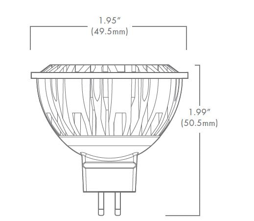 MR16 LED 4-Watt, 5700K, 30 DEG, 8-25VAC