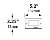 Replacement Louver Faceplate with White Acrylic Lens for SL30