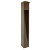 7W LED MR16 36° FL, 4″ SQ X 36″. LG. ALUM BOLLARD DECK MOUNT, BRONZE TEX