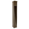 7W LED MR16 36° FL, 4″ SQ X 36″. LG. ALUM BOLLARD DECK MOUNT, BRONZE TEX