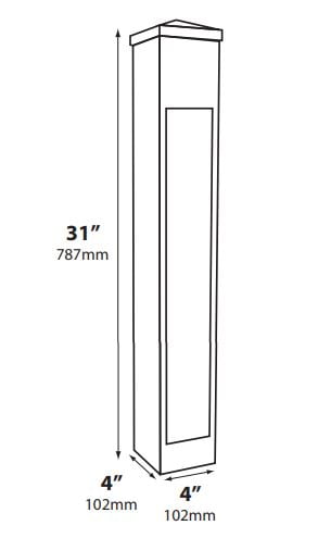 7W LED MR16 36° ALUM BOLLARD DECK MOUNT