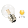 G50 LED Bulbs (25-Pack) Transparent, E26 Base