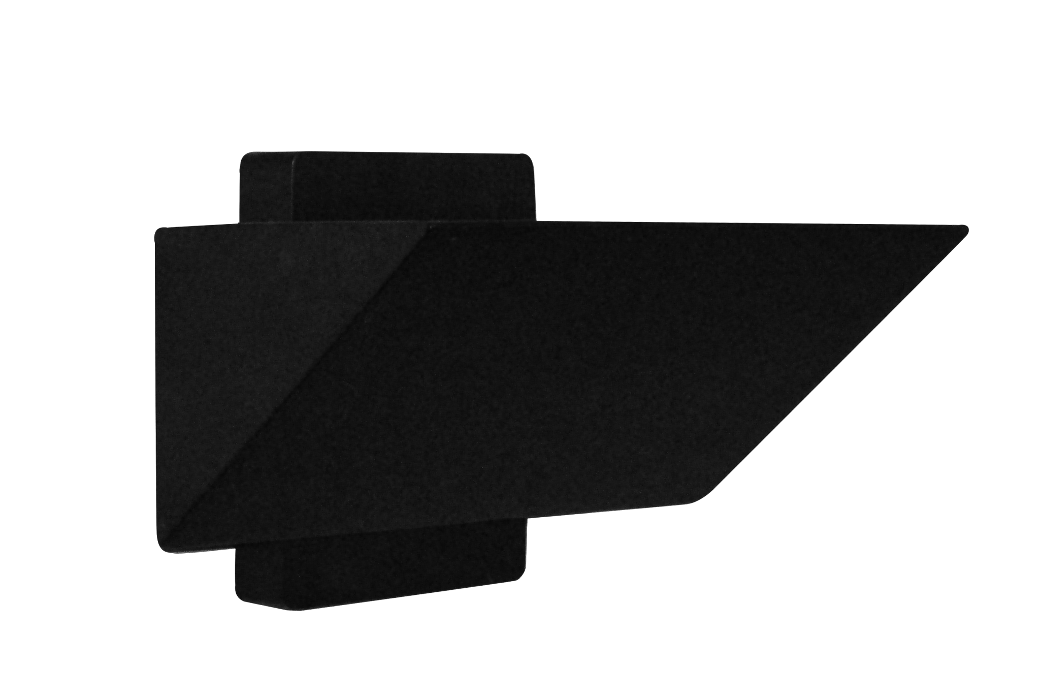 621-side-blk-0k Uplight Wedge Wall Sconce