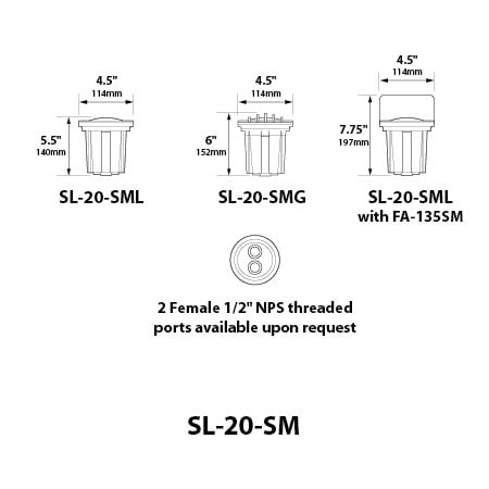 SL20-SM Replacement O-Ring, Set of 2
