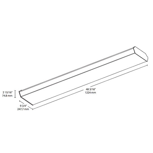 LED Surface Wrap (4′) 36 Watts 5000K (Cool)