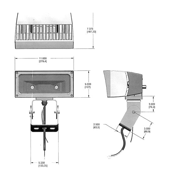 LED Hazardous Floodlight Mounting Arm