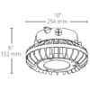 Ceiling Mount LED Hazardous Fixture 26 Watts