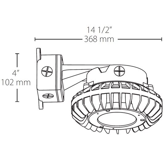 Wall Mount LED Hazardous Fixture 42 Watts