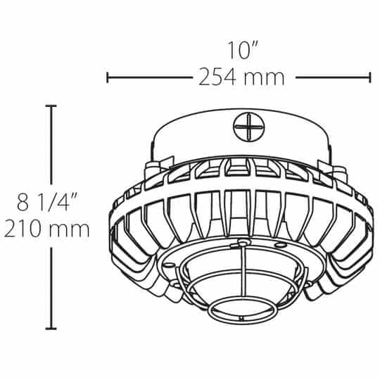 Pendant Mount LED Hazardous Fixture 42 Watts