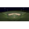 Recreational 200ft Radius Baseball Lighting Kit