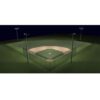 Recreational 200ft Radius Baseball Lighting Kit