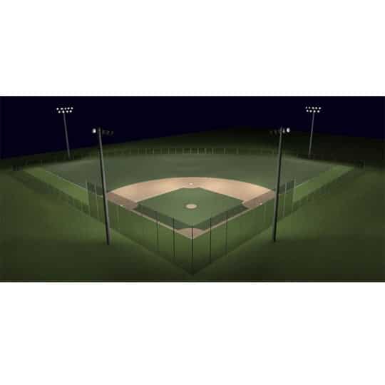Recreational 200ft Radius Baseball Lighting Kit