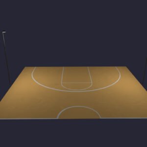 LED Basketball Half Court Lighting System: Direct Burial
