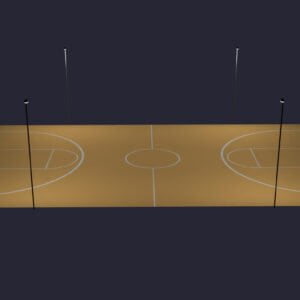 LED Basketball Full Court Lighting System: Anchor Base