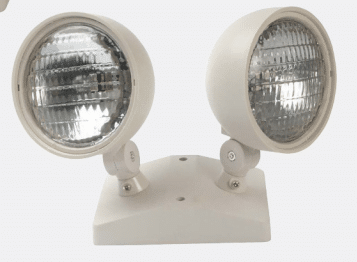 Round Remote Head Emergency Lights Dual Head 7.2 Watts