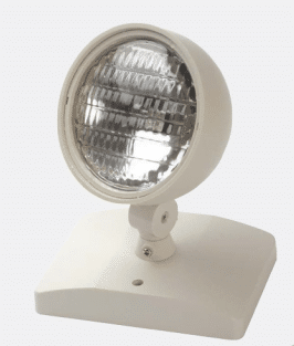 Round Remote Head Emergency Lights Single Head 7.2 Watts