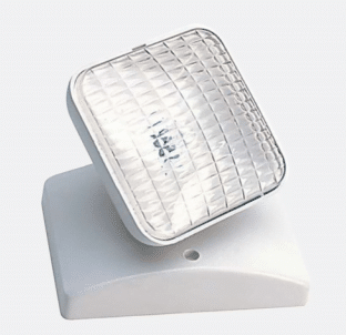 Round Remote Head Emergency Lights Single Head 7.2 Watts