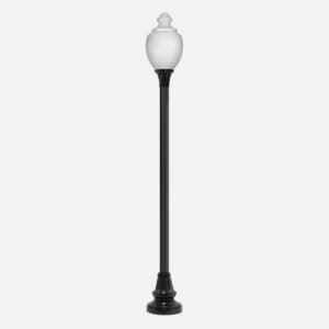 14′ 4″ Pole with 27A Acrylic Acorn Globe