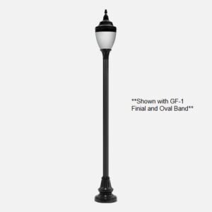 12′ 4″ Pole with AGA1 Acrylic Acorn Globe