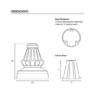 12′ 4″ Pole with AGA1 Acrylic Acorn Globe