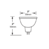 12v, 5w MR16 for GU5.3 Bi-Pin Sockets