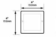 Replacement Acrylic Lens For SL44 6×6