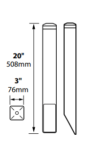 120V PVC Mounting Pedestal