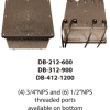 Square Direct Burial Transformer 1200watt (Four Cores)