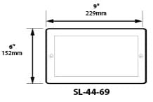 Replacement Acrylic Lens for SL44 6×9