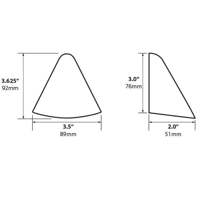 SL59 Surface Dome Step Light Post/Surface (No Lamp)