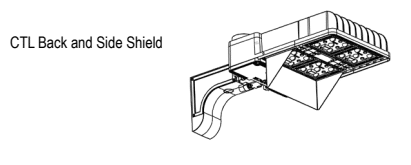Shield for Area Light High Lumen Output Cutlass