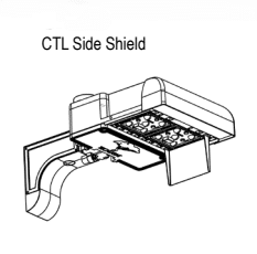 Shield for Area Light High Lumen Output Cutlass