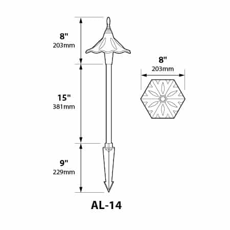 2 1/4″ BRASS FINIAL TOP FOR AL-14
