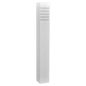 3w Square Aluminum 180° Bollard