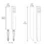 3w Square Aluminum 180° Bollard