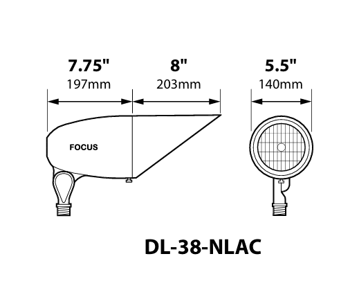 Outdoor PAR38 Bullet Light Fixture 120V