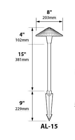 Replacement AL-15 8″ Tiki Hat ONLY
