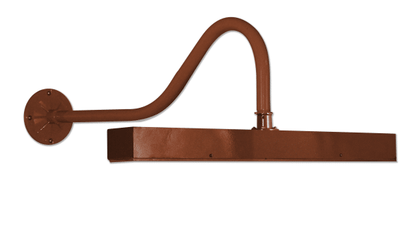 2′ LED Linear Sign Light on Standard Gooseneck Arm with Swivel