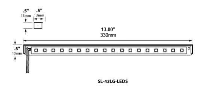 Surface Rail Light 13″