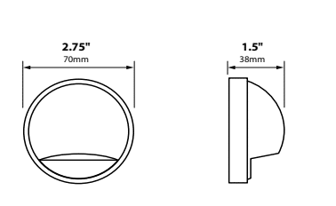 Surface Dome Step Light Small