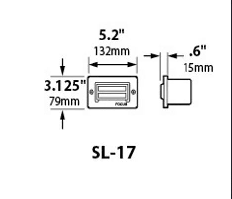Replacement 3-Louver Face Plate for SL17